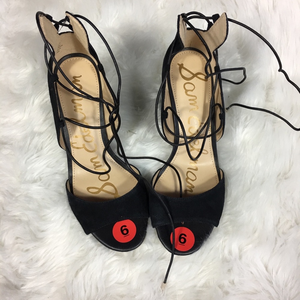 Sam Edelman Serene Block Heel Lace Up Sandals - Picture 7 of 8